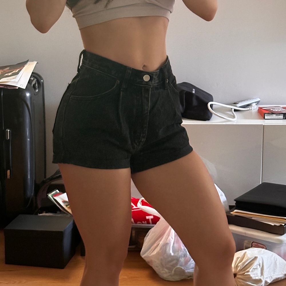 A&F denim shorts